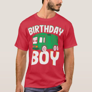 Birthday Boy Outfit - Recycle Trash Garbage Truck  T-Shirt