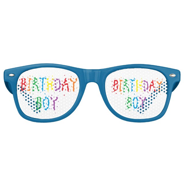 "Birthday Boy" Party Shades (Front)