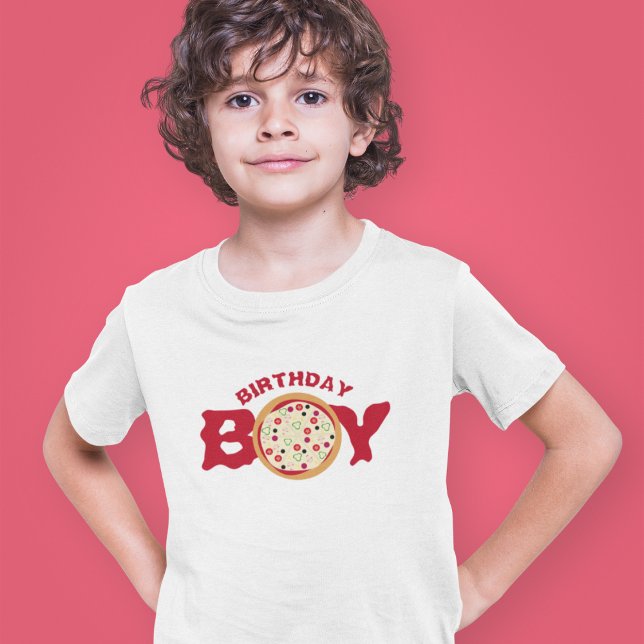 Birthday Boy Pizza Party Fun T-Shirt (Creator Uploaded)