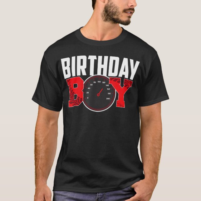 Birthday Boy Race Car Racing Car Driver Birthday p T-Shirt (Front)