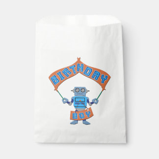 Birthday Boy Robot Favor Bag