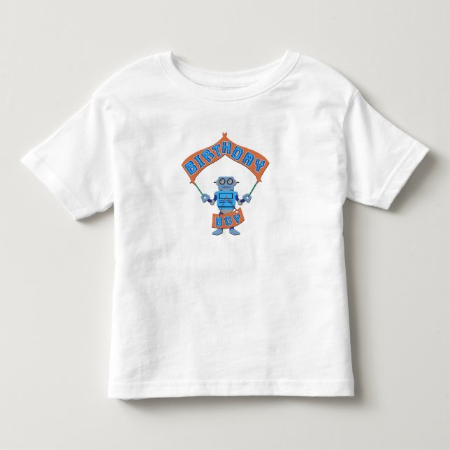 Birthday Boy Robot     Toddler T-shirt (Front)