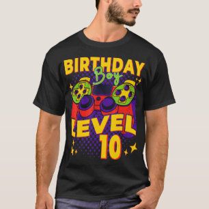 Birthday boy shirt 10 years old gamer 