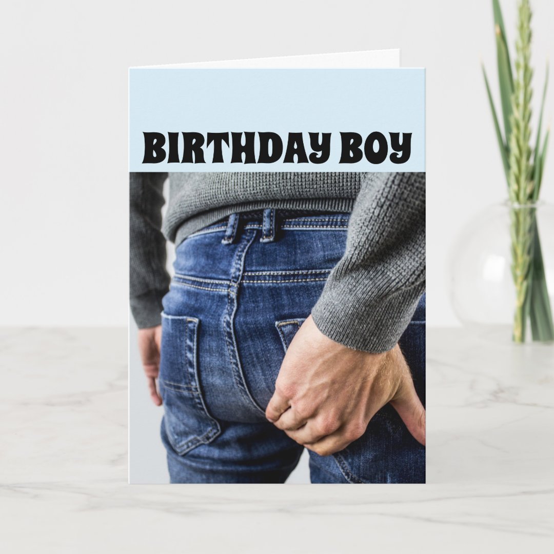 BIRTHDAY BOY SPANKING CARDS | Zazzle