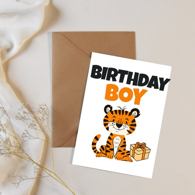 Birthday Boy Tiger Invitation Editable (Creator Uploaded)