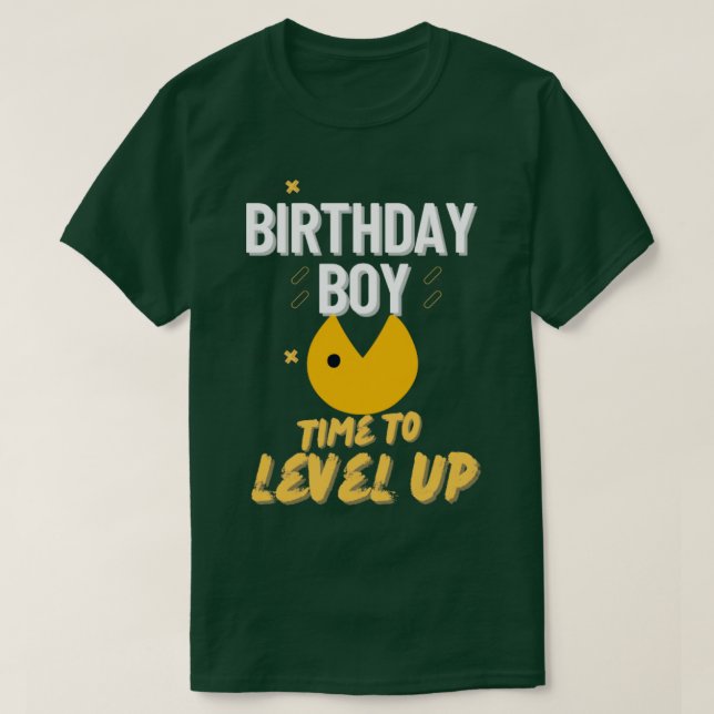 Birthday boy time to level up2 T-Shirt (Design Front)