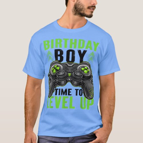 Birthday Boy Time to Level Up Gaming Birthday Boys T_Shirt