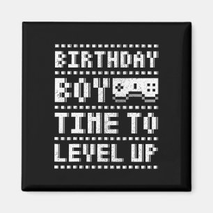 Birthday Boy Time To Level Up Teen Boys Video Game Magnet