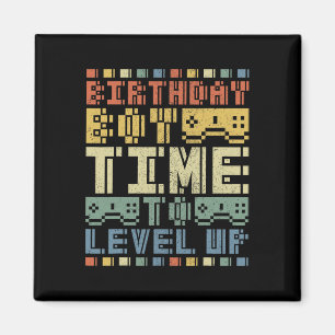 Birthday Boy Time To Level Up Teen Boys Video Game Magnet