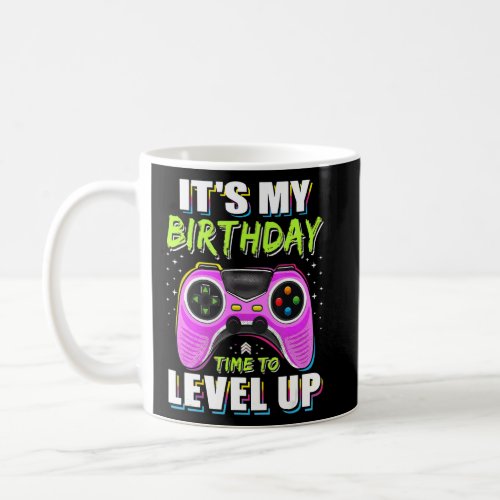 Birthday Boy Time to Level Up Video Game Birthday  Coffee Mug