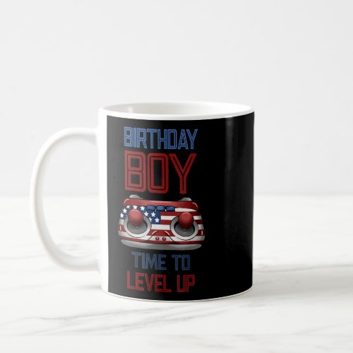 Birthday Boy Time to Level Up Video Game Birthday  Coffee Mug