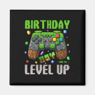 Birthday Boy Time To Level Up Video Game Birthday Magnet