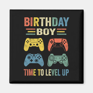 Birthday Boy Time To Level Up Video Game Birthday Magnet
