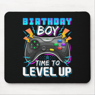 Birthday Boy Time To Level Up Video Game Birthday Mouse Pad