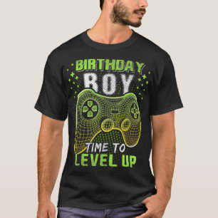 Birthday Boy Time to Level Up Video Game Birthday T-Shirt