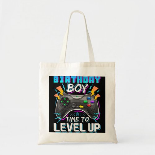 Birthday Boy Time to Level Up Video Game Birthday  Tote Bag