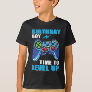 Birthday Boy Time To Level Up Video Game Boys T-Shirt