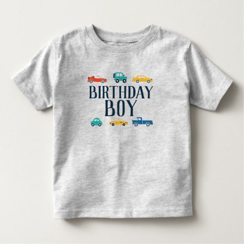 Birthday Boy Transportation Birthday Shirt