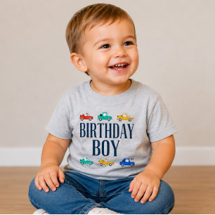 Birthday Boy Transportation Birthday Shirt