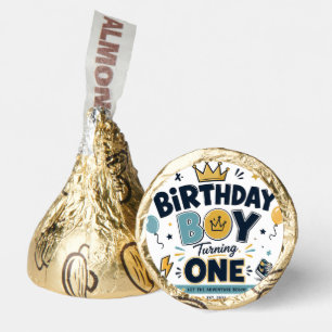 Birthday Boy Turning One Chocolate Candy Favor