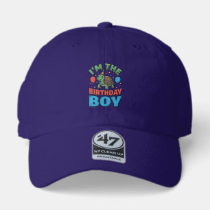 Birthday Boy Turtle Vintage Party Shirt Design_1 47 Brand Hat