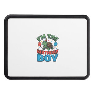 Birthday Boy Turtle Vintage Party Shirt Design_1 Hitch Cover