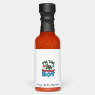 Birthday Boy Turtle Vintage Party Shirt Design_1 Hot Sauces