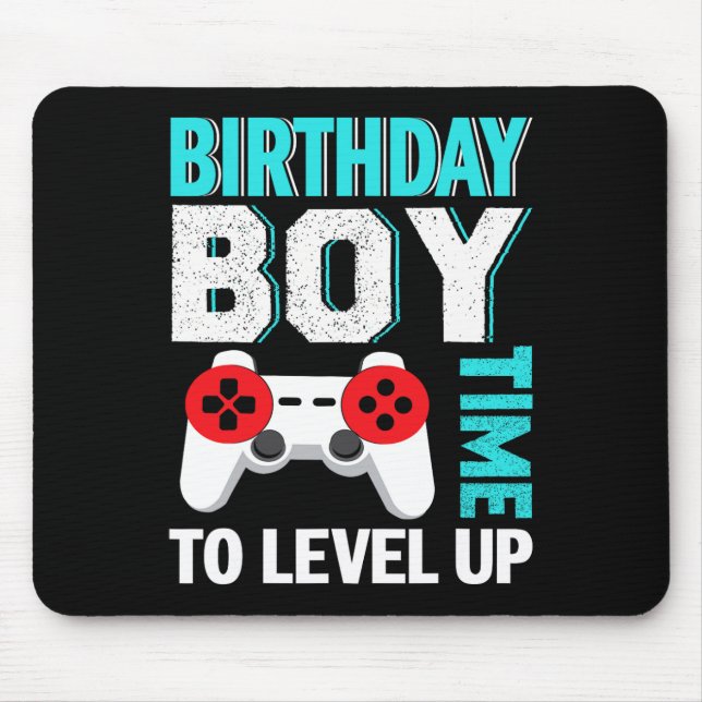 Birthday Boy Video Game Birthday Party  Mouse Pad (Front)