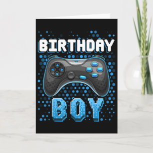 Birthday Boy Video Game Controller Birthday Gamer Card
