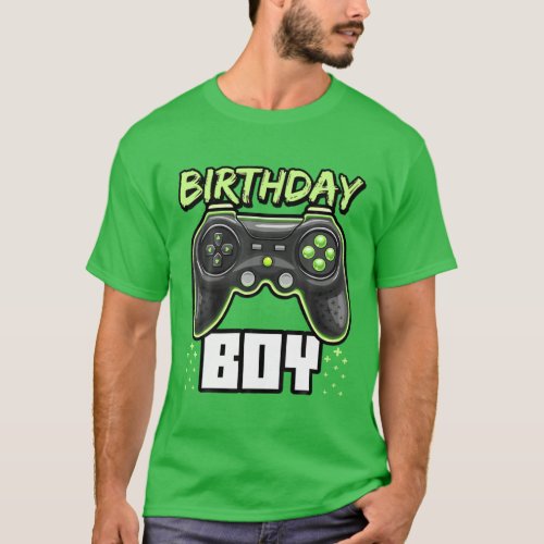 Birthday Boy Video Game Controller Birthday Gamer T_Shirt