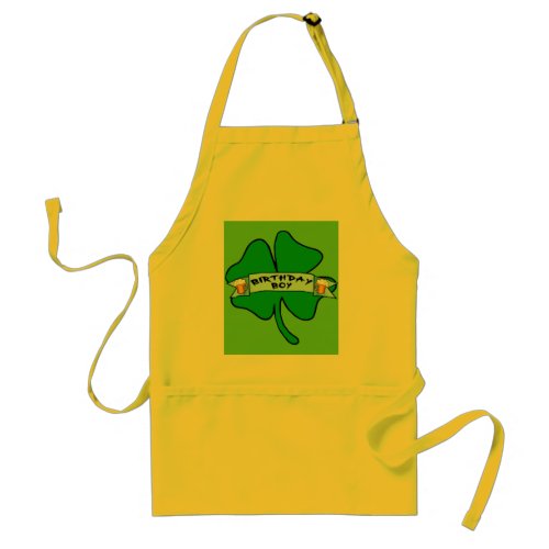 Birthday Boy with Beer Mugs T_shirts Adult Apron