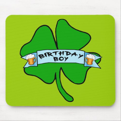 Birthday Boy with Beer Mugs T_shirts Mouse Pad