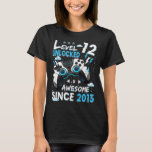 Birthday Boys Level 12 Unlocked 12 Years Old Video T-Shirt