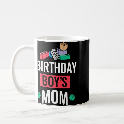 Birthday Boys Mom Building Blocks  1  Coffee Mug
