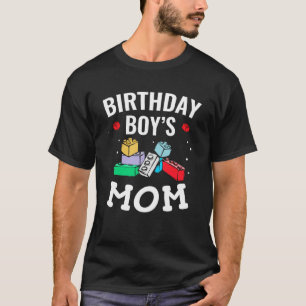 Birthday Boy's Mom Building Blocks 3 T-Shirt
