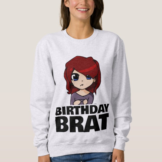 BIRTHDAY BRAT GIRLWOMENS T-SHIRTS (Front)