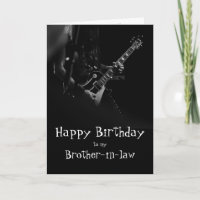 Birthday Brother Brother-in-law Fun You Rock Music