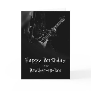 Birthday Brother Brother-in-law Fun You Rock Music Card