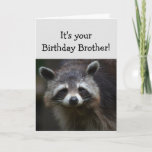 Birthday BROTHER Fun Age Humor Sad Raccoon Humor Card<br><div class="desc">Birthday Blahs for your BROTHER Fun Age Just because you've had a lot of them.  Humorous depressed Raccoon Animal art</div>