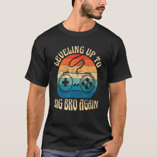 Birthday Brother Level Up Gaming Nerd Computer Pla T-Shirt