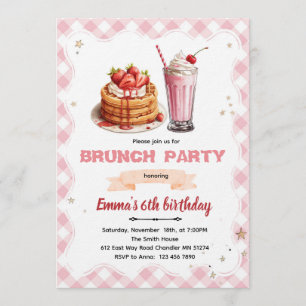 Birthday Brunch party Invitation
