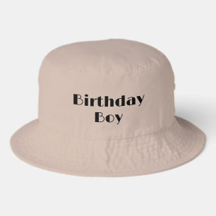 Birthday Bucket Hat For Him Boys Men Happy Khaki