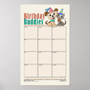 Birthday Buddies [reminder of birthdays] Poster