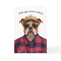 Birthday Bulldog Humor Card