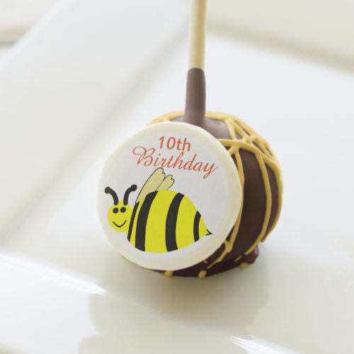 Birthday Bumble Bee Cake Pops