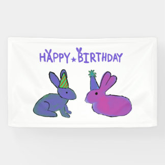 Birthday Bunny Banner