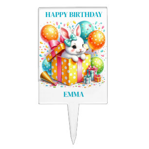Birthday Bunny Cake Topper