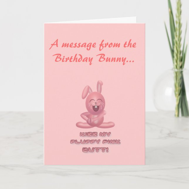 Birthday Bunny Card (Front)