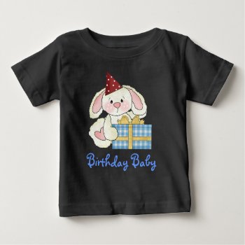 Birthday Bunny T-shirt by kidsonly at Zazzle
