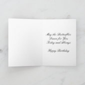 Birthday Butterflies Card (Inside)